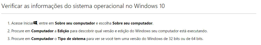 Instalação para Windows 10